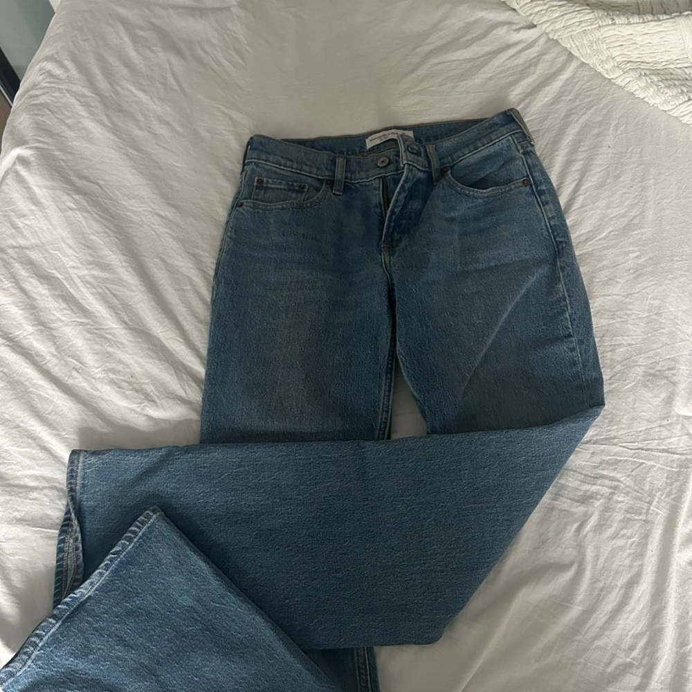 Abercrombie blue bootcut jeans